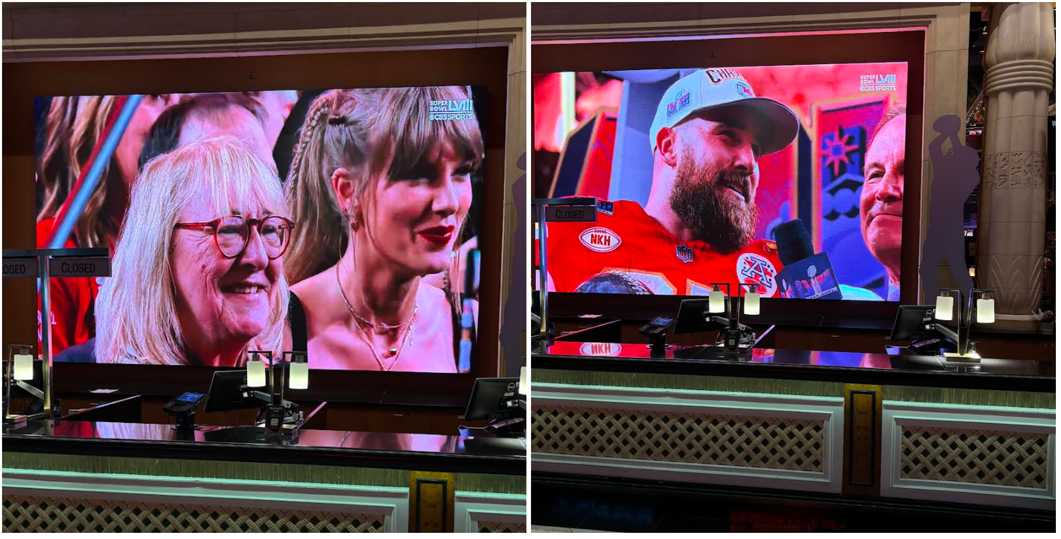 Taylor at superbowl